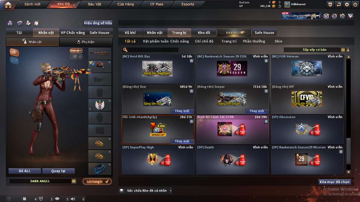 shop acc cf uy tin gia re